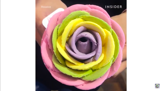 Flower-Shaped Ice Cream