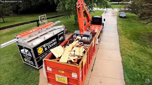 Vehicle with a Roller for Garbage Disposal